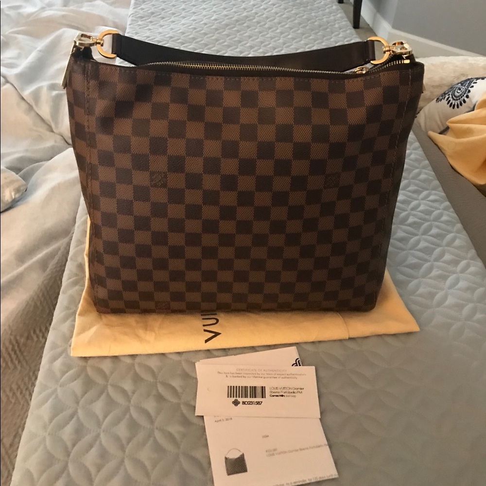 LOUIS VUITTON Damier Ebene Portobello PM